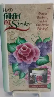 FolkArt One Stroke Donna Dewberry Teaches One-Stroke Painting, VHS, New, Sealed