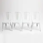 Set of 4 Replica tolix Chairs-White