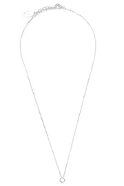 OPAL GLOW BLUE CREATED OPAL CIRCLE PENDANT SILVER