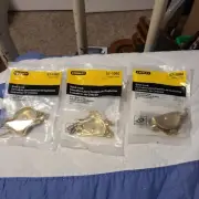 Stanley Hardware 57-1060 Bright Brass Window Security Sash Lock lot of 3