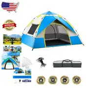 Lightweight 4-Person Tent with Quick Setup & Double Exits for Family Adventures