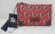 Dooney & Bourke Atlanta Falcons Cosmetic Bag Zippered Pouch 6.5 X 4 X 2 New