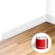 Flexible Baseboard Molding Trim 3 Inch(W) x 40 Feet(L) Self Adhesive Vinyl Wa...
