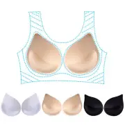Sponge Foam Bra Pads Breast Forms Inserts Enhancerments Push Up Bikini Swimsuit