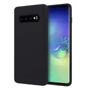 ZUSLAB Galaxy S10 Nano Silicone Case Shockproof Gel Rubber Bumper Protective Cover for Samsung (2019) - Black
