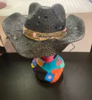 Budweiser Womens Cowboy Hat Black Paper Straw Paramount Outdoors Band One Size