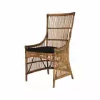 ELVA HAMPTON STYLE RATTAN CANE DINING CHAIR SIDE CHAIR BALAGI ANTIQUE