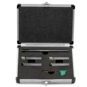 OSCARBIDE 3/8" Shank Lathe Turning Tool Set, 5Pcs (4 Carbide Tool Holders + 1 Bo