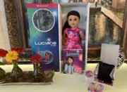 American Girl LUCIANA VEGA DOLL Girl of the Year Astronaut Starry Night Dress