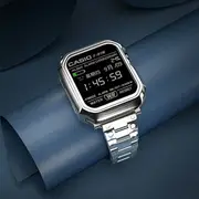 優購生活~適用蘋果iwatch7表帶5/6卡西歐高級金屬鋼腕帶4/3apple watch2/1/se小眾創意潮男女8保護殼套40mm42臣頌952錶帶 皮帶 尼龍帶 硅膠錶帶 佳明 錶扣拆裝工具 現貨