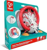 Hape Bath Time Basketball Elephant Pal | Bathtub Basketball Game for Kids | Suction Cup Hoop & 4 Floating Balls | Water Play Toy for Toddlers 18M+ | Bath Toys for Boys & Girls