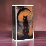New Haunted Cat Tarot Cards Deck for Beginners Oracle Witch Wicca Zodiac Goth