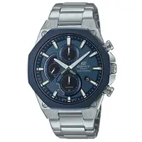 在飛比找蝦皮商城優惠-【CASIO】EDIFICE 八角扁平錶圈三眼輕薄太陽能藍寶