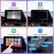 Wireless Carplay Android Auto for Touch 2 Entune2.0 Sienna Prius Yaris 14-19 As Shown