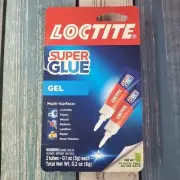 2 Tubes Loctite Gel Super Glue Each Super Strength Ceramic, Wod, Plastic, Metal