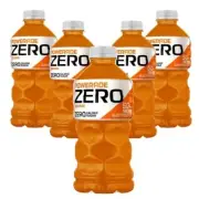 Powerade ZERO ORANGE Sports Drink More Electrolytes Enhanced 28 Oz (5 Pack)