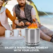 Outdoor Smokeless Fire Pits Wood Burning Stove Camping Stove for Party B0H3