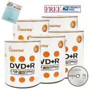 500 Smartbuy 16X DVD+R 4.7GB Logo Data Blank Record Disc+ FREE Micro Fiber Cloth