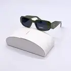 NEW PRADA PR17WS 13N5S0 UNISEX GREEN SUNGLASSES PRADA SPR 17W 13N-5S0 PR17WS
