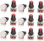 XYWHPGV 15pcs B100K Ohm 3 Terminals Rotary Knob Audio Single Linear Potentiometer(161b7 49a6c 4702f 26bb0 a762f dded0