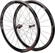 Road Bike Front Rear Wheels 700c C/V Rim Brake Aluminum Alloy QR Wheels 100/130mm Opening Double Wall Bike Wheel Set Rear 8-11 Speed Wheelsets Hub 38mm Bike Rims