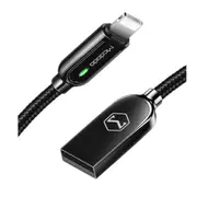 Smart Series Auto Disconnect Lightning Cable for iPhone iPad 1.8m Black