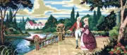 "Romance" Printed Canvas fo Needlepoint Tapestry Gobelin Embroidery B950