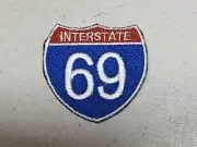 CUSTOM MADE Embroidered I-69 Interstate 69 Patch IRON ON