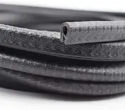 Kaixuan Edge Trim Black Small, 1/8" U-Shape PVC Metal Edge Protector (33 Feet)