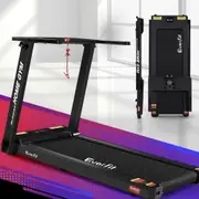42cm Belt Everfit Electric Treadmill Home Gym Fitness Foldable Black