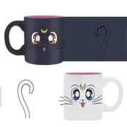 1 Set Sailor Moon Luna & Artemis Couple Mug Cup Set Bandai 2014 Naoko Takeuchi