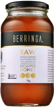 Berringa Eucalyptus Honey Raw Organic 1kg