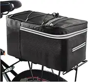 Fashionable Riding Bike Rear Fit for Seat Bag Luggage Rack Mountain Travel Tail Bags Storage Accesories Easy Install(12L)