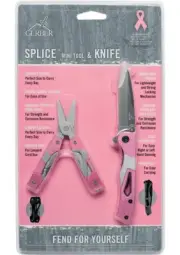 Gerber Pink Splice Multi Tool and Knife Combo Set New in old stock
