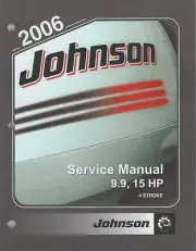 2006 JOHNSON OUTBOARD 9.9 & 15 HP 4-STROKE SERVICE MANUAL 5006590 (968)