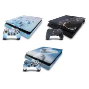 OFFICIAL SIMONE GATTERWE ART MIX VINYL SKIN FOR PS4 SLIM CONSOLE & CONTROLLER