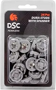 DSC 24 PCS Rubber Studs & 1 Spanner Cricket Shoes Studs