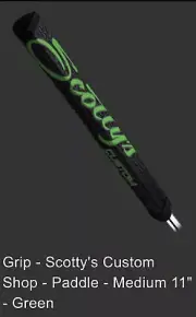 NEW! Scotty Cameron M Scotty's Custom Shop Putter Paddle Grip Medium 11" Green