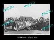 OLD LARGE HISTORIC PHOTO OF SANFL STURT FOOTBALL CLUB TEAM c1919