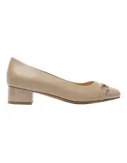 [Easy Steps] Rita Heeled Shoes in Nude/Patent Leather