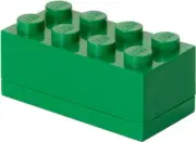 LEGO Mini Box With 8 Knobs, in Dark Green [New Toy] Green, Brick