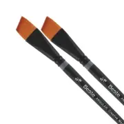 Beste Finest Golden Taklon Hair Brush Angular Curve-Maker 5/8"" - 2 Pk