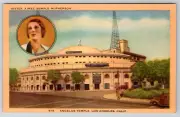 1920s Angelus Temple LA CA Sister Aimee Semple McPherson Postcard