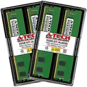 A-Tech 32GB 4x 8GB 1Rx8 PC4-23400R RDIMM DDR4 2933 MHz ECC REG Server Memory RAM