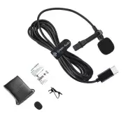 High Sensitivity Type C Lavalier Mic Microphone for Interviews Online Chatting