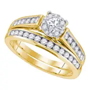 1 CTW-Diamond 1/3CT-CPR MONACO BRIDAL SET