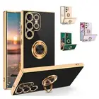 For Samsung Galaxy S24/S23/S22/S21 Ultra Rugged Case Rotatable Ring Stand Cover