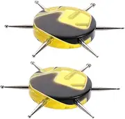 Multi Needle Dotting Tool Set 2pcs Nail Art Tools Acrylic Handle for Sculpting Shaping Carving