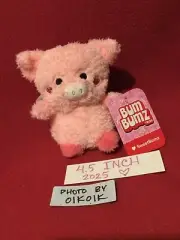 4.5” Mini Pepper Pink Flying Pig Wings 2025 Valentines Sweet Bum Bumz Plush Toy