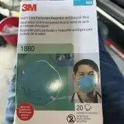 Box N95 Face mask 3M 1860 *20 per box* Standard Size. NO LATEX!